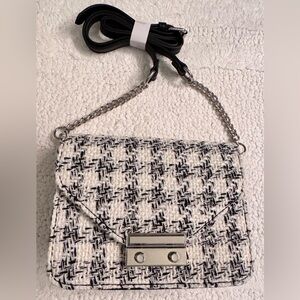 ASOS Black and White Tweed Purse